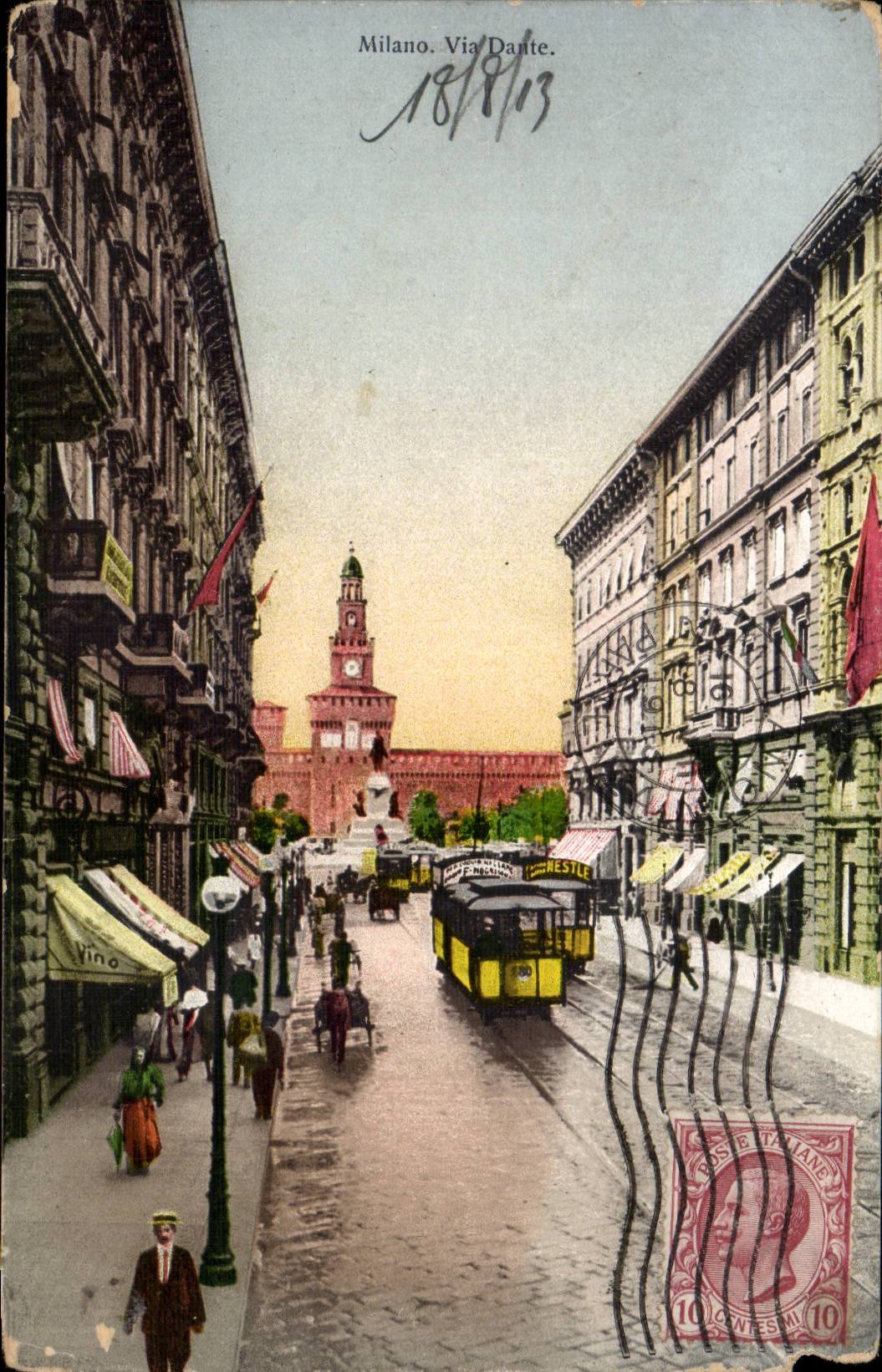 Italia - Italy - Italy - Milano - Milan - Via Dante - CPA