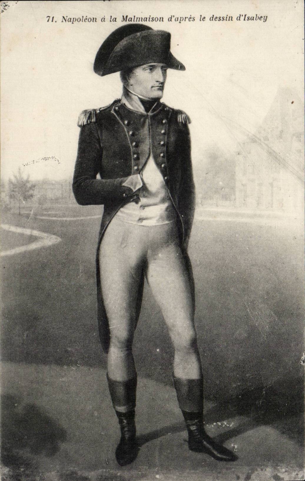CPA Napoleon Bonaprte en Malmaison segun el dibujo de Isabey
