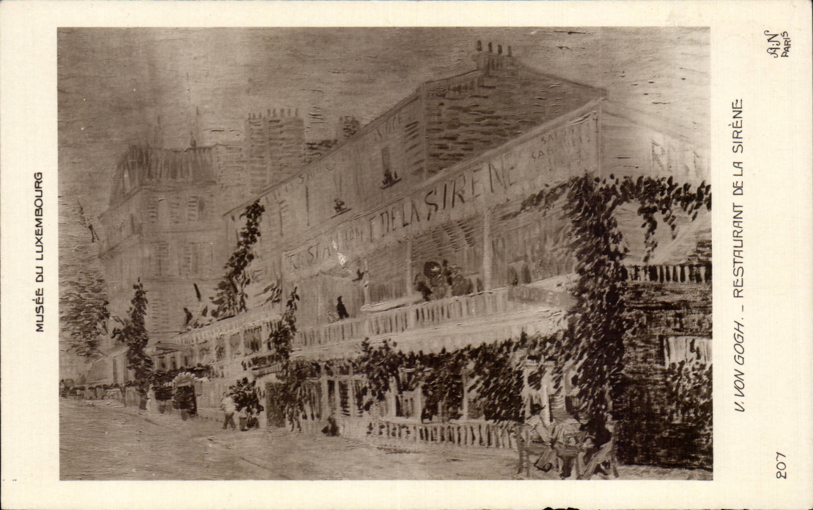CPA Musee du Luxembourg Paris V van Gogh Restaurant de la sirene