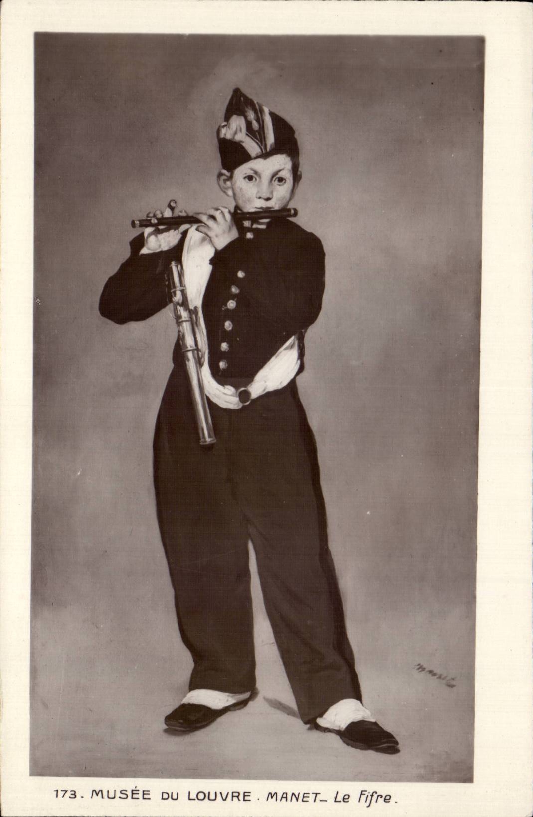 CPA Museum of Louvre Manet Le fifre