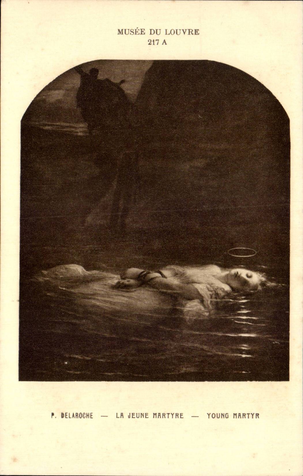 CPA Paris Museum of Louvre Delaroche young martyrdom