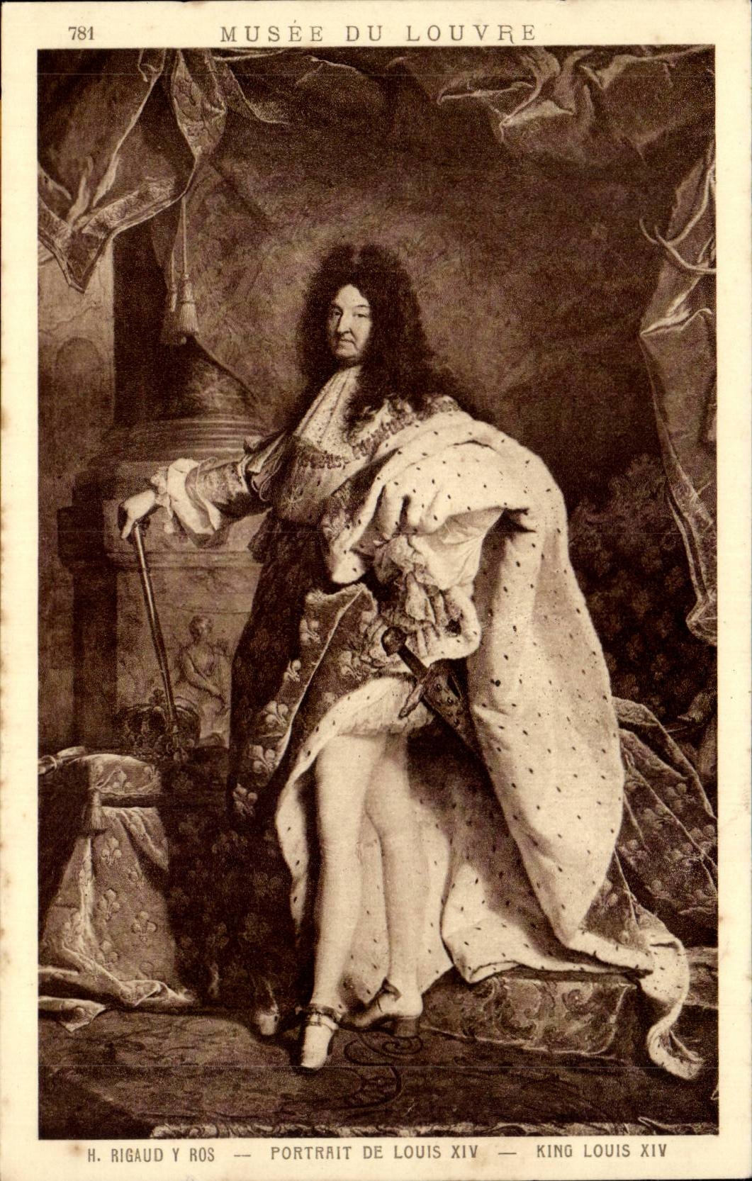 CPA Museum of Louvre Paris Portrait of Louis XIV