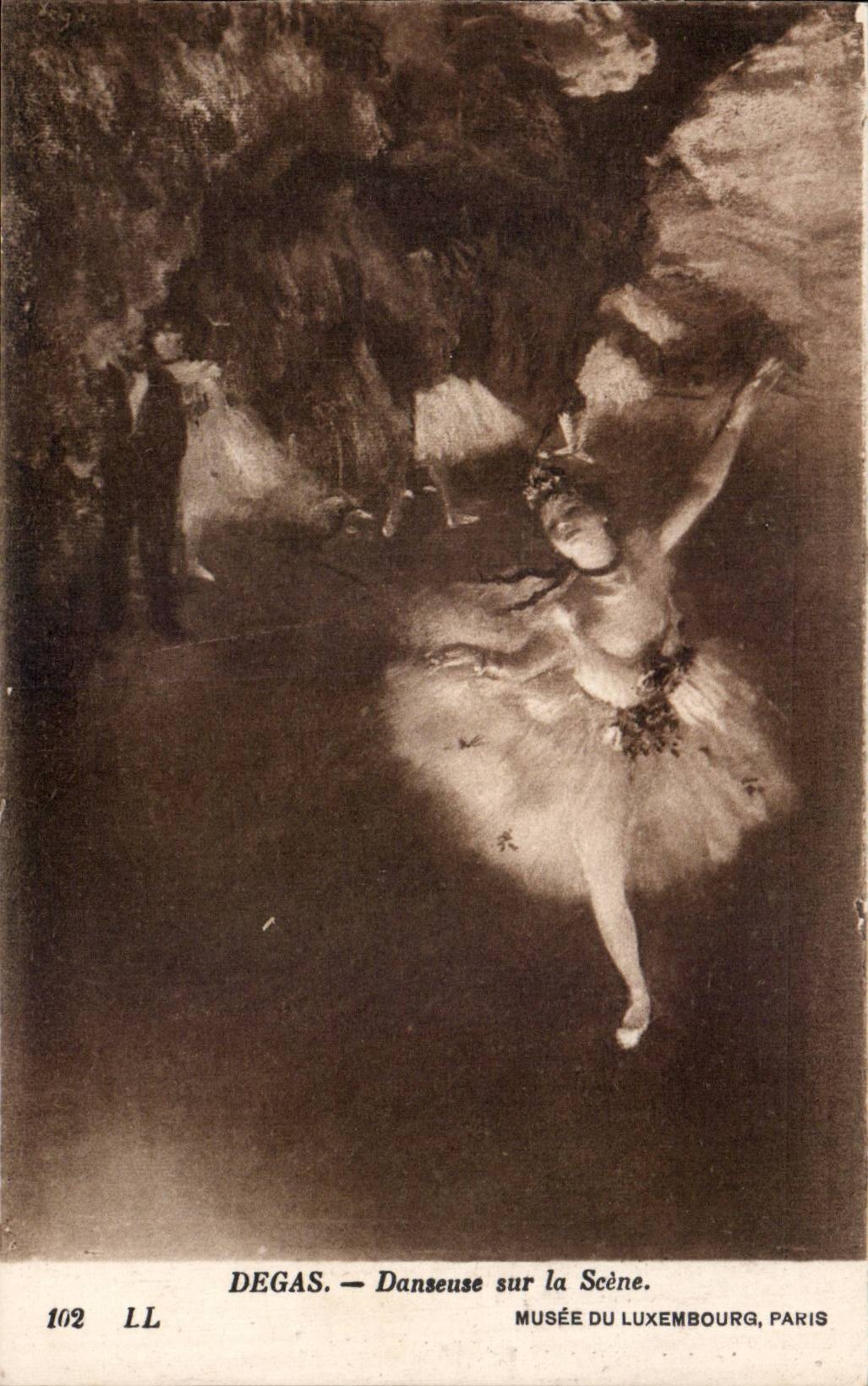CPA Paris Museum of Louvre Degas Dancer on the scene