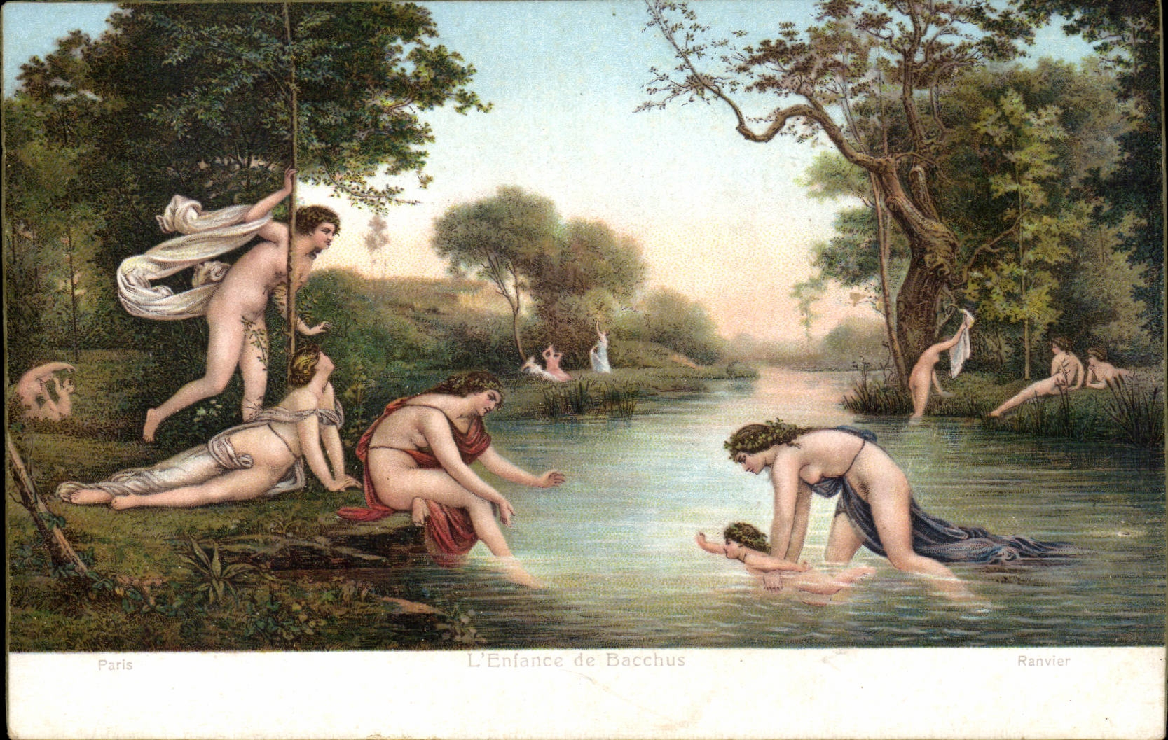 CPA Paris the child of Bacchus