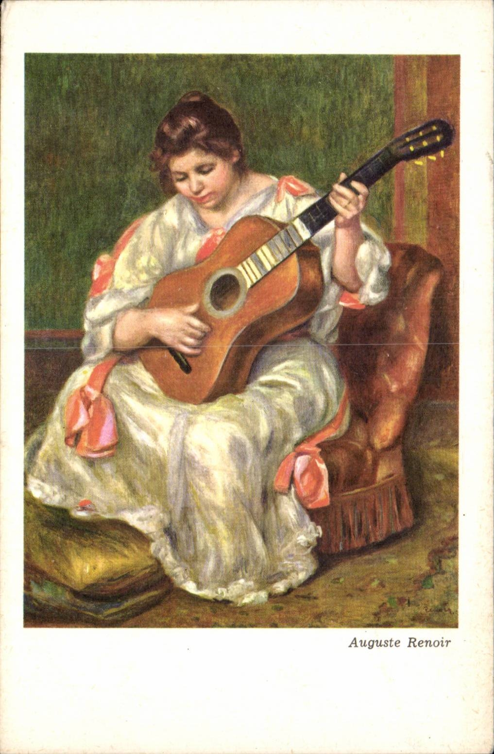 CPA Auguste Renoir Guitare