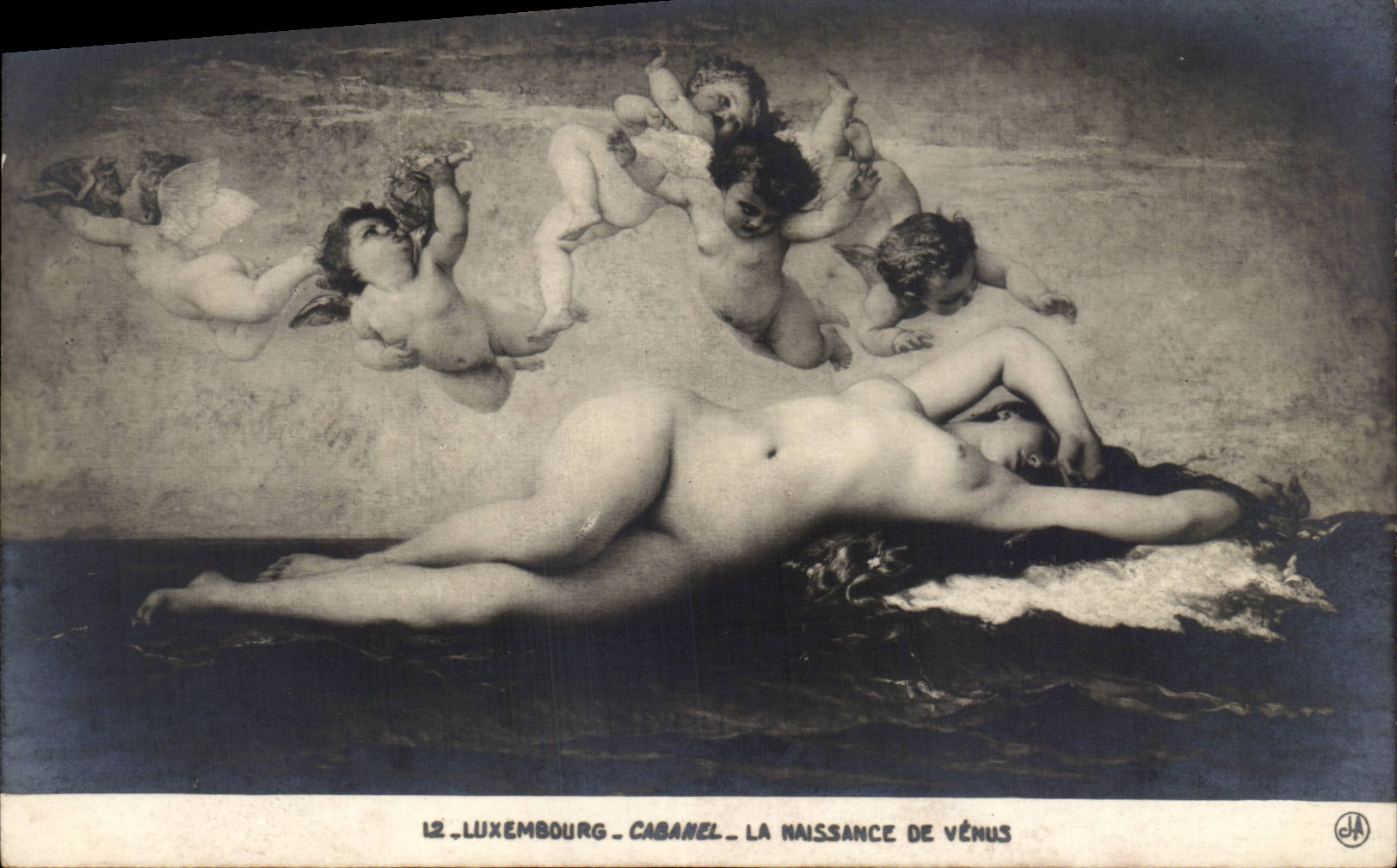 CPA Paris Museum of Luxembourg Cabanel birth of Come