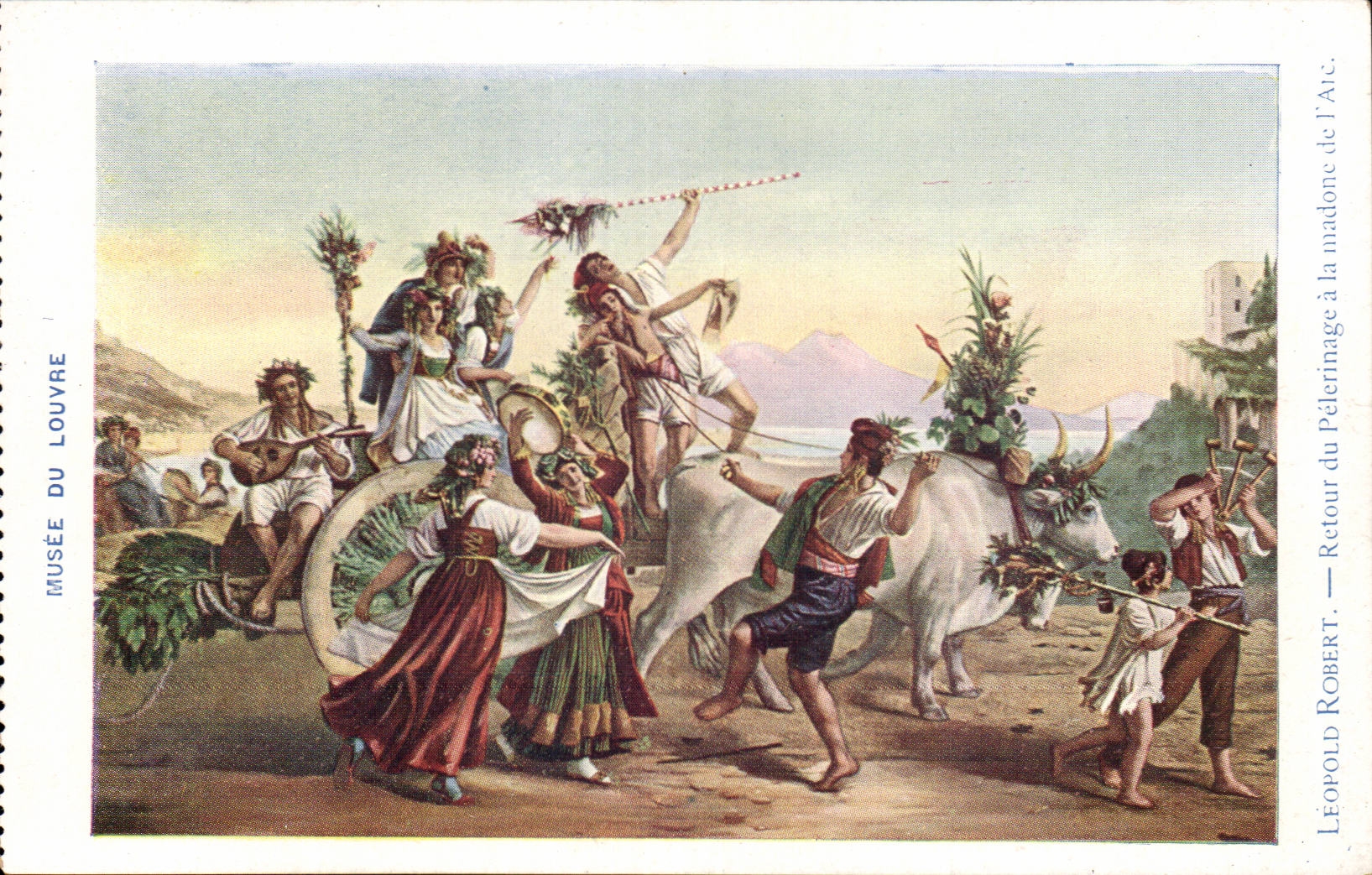 CPA Paris Museum of Louvre Leopold Robert Return of the pilgrimage to the Madonna of the arc Bow