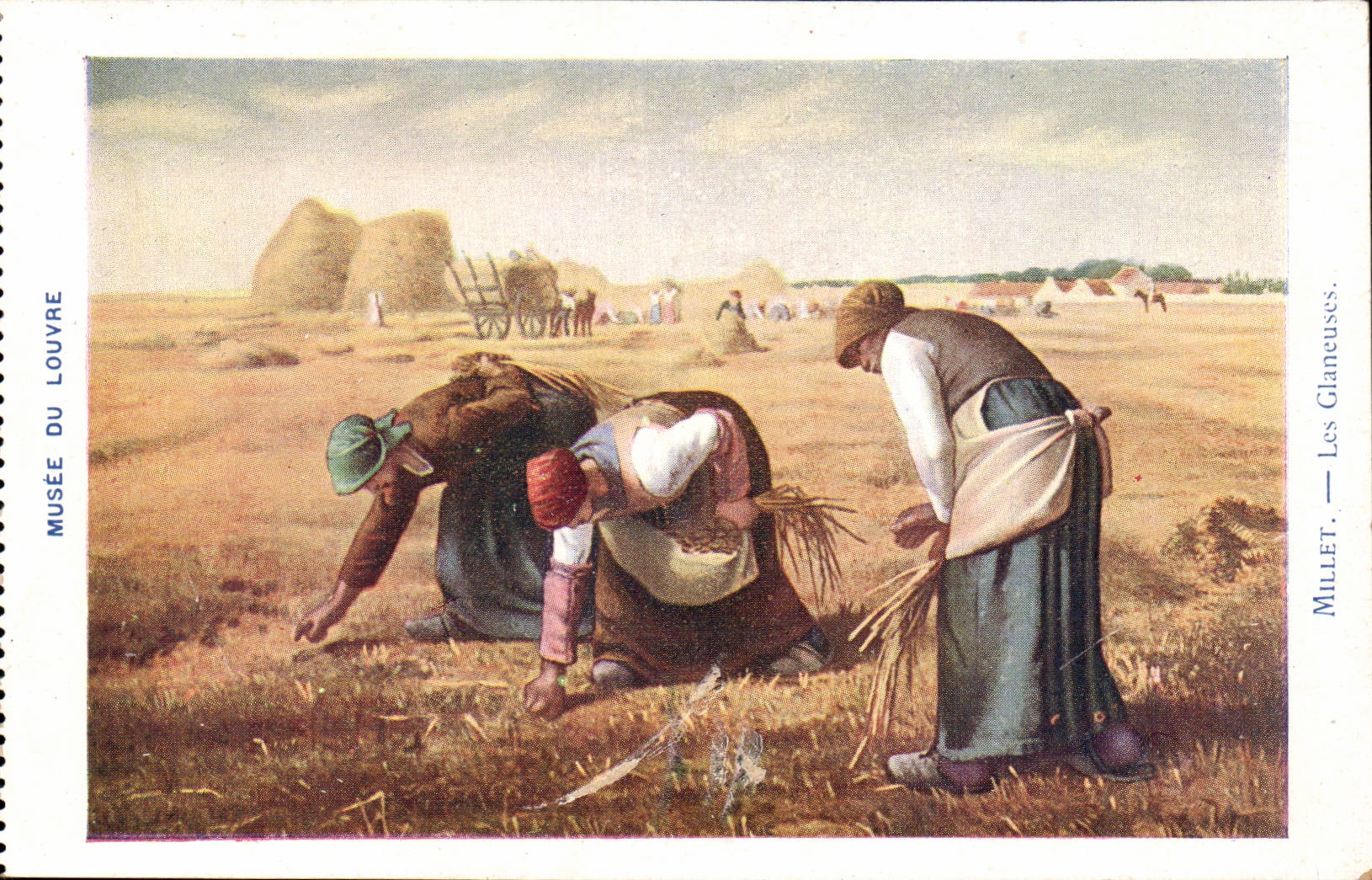 CPA Paris Museum of Louvre Millet the glaneuses ones