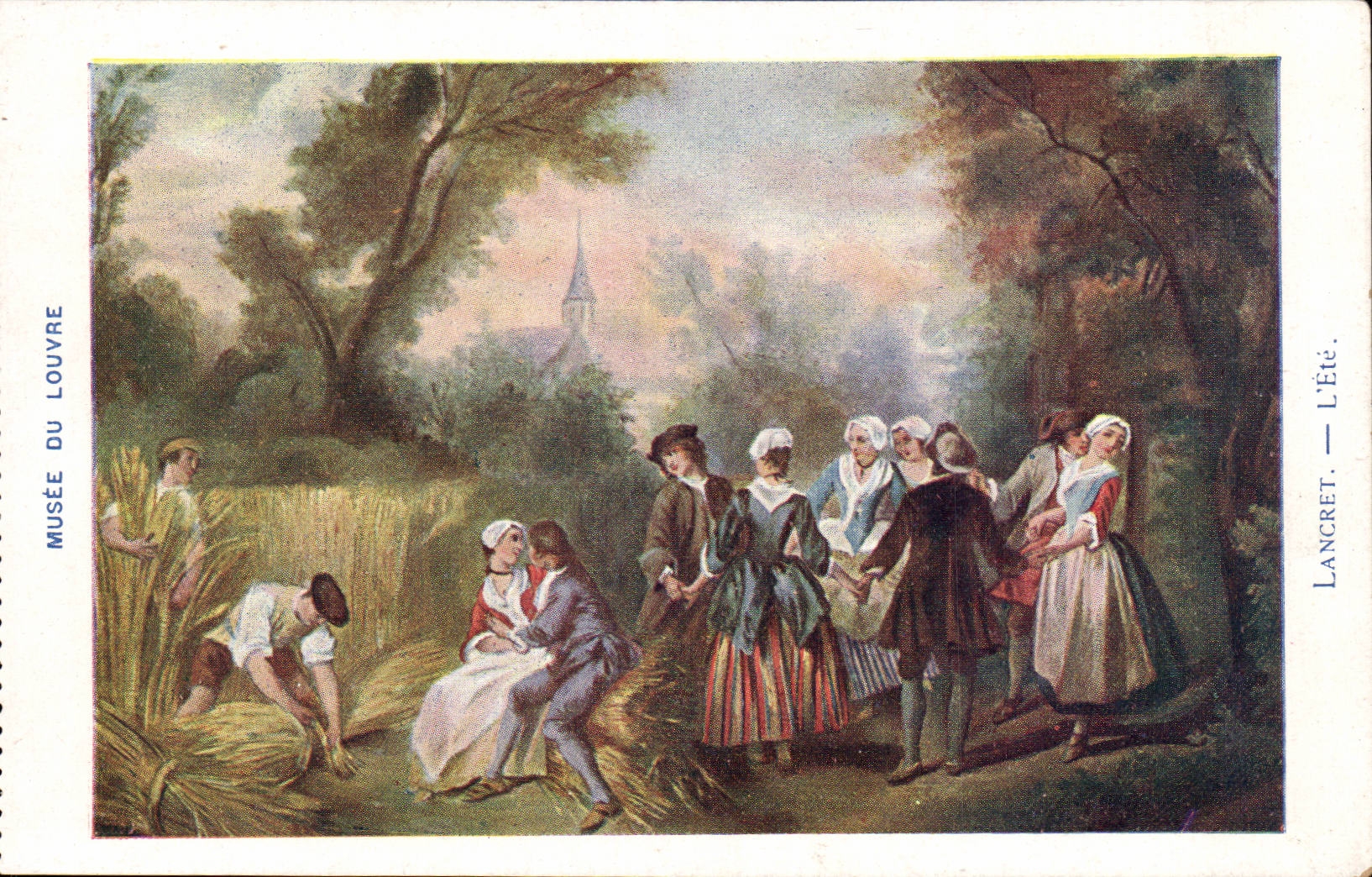 CPA Paris Museum of Louvre Lancret the summer