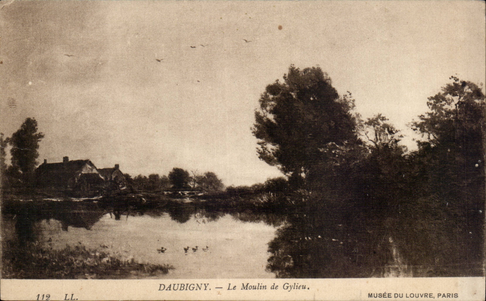 CPA Museum of Louvre Paris Daubigny Le mill of Gylieu