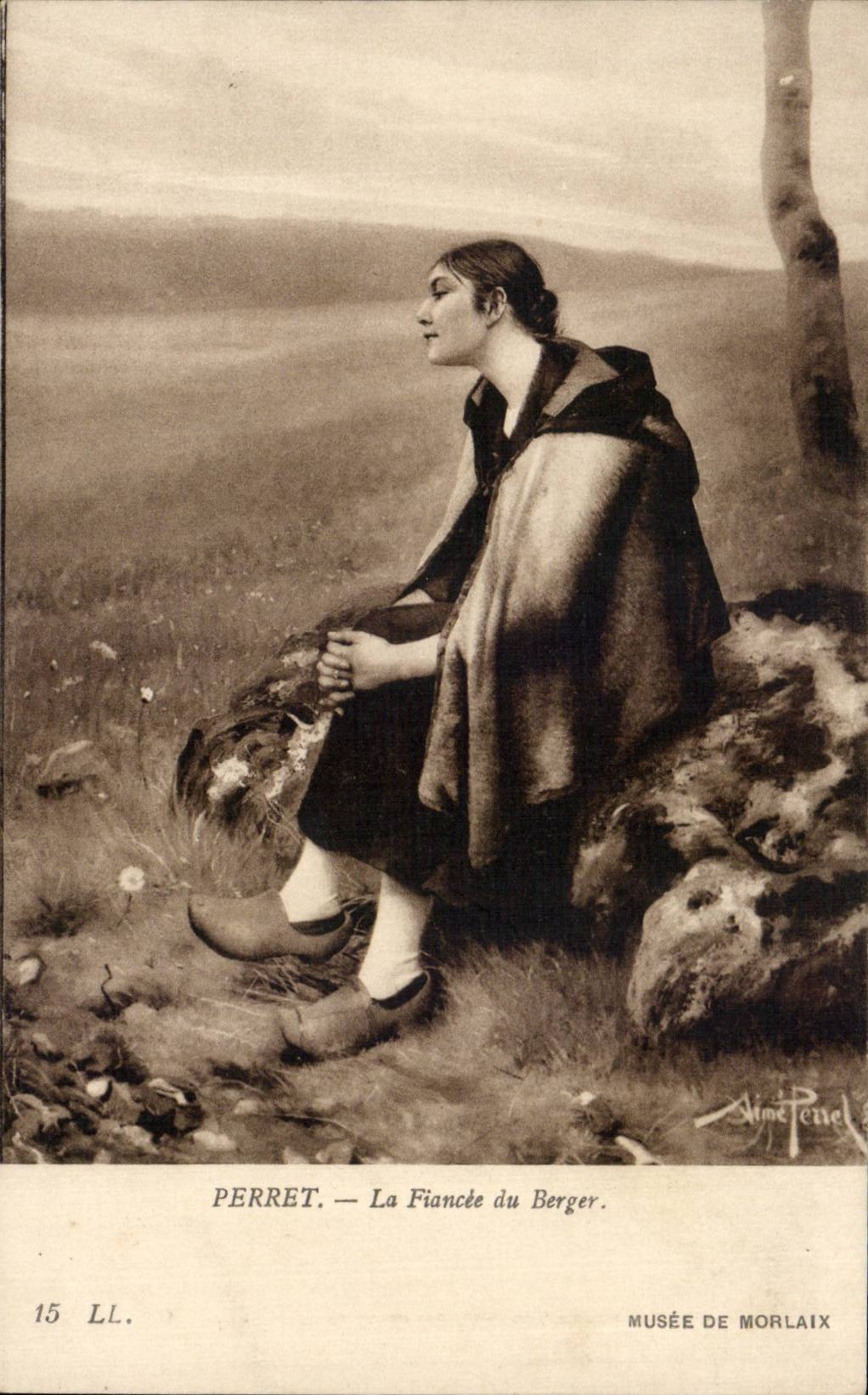 CPA Museum of morlaix Perret the fiancee of the shepherd