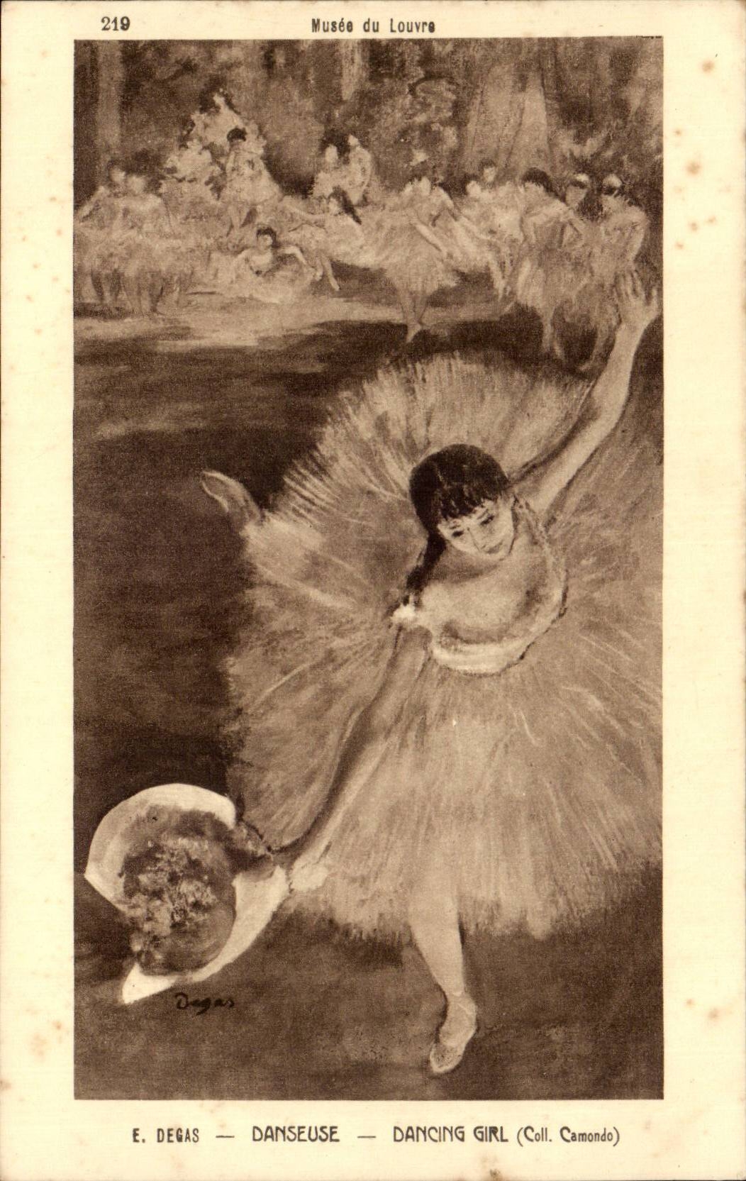 CPA Paris Musee du Louvre Degas Danseuse 