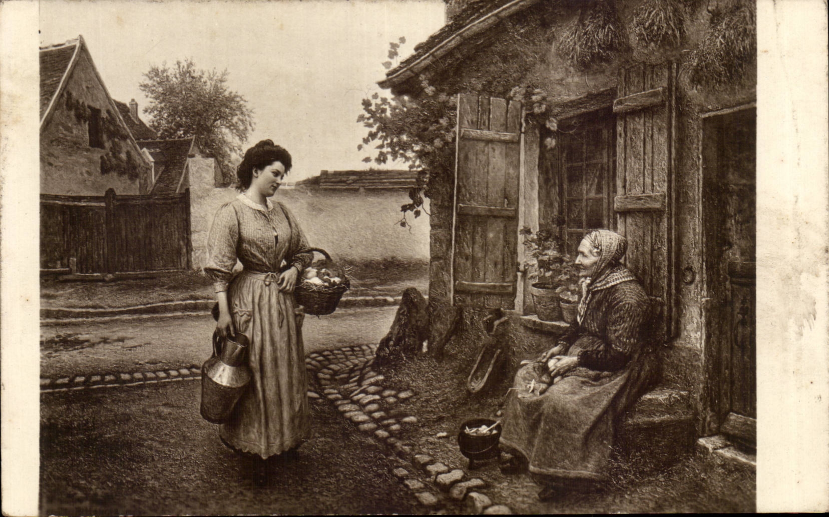 CPA Paris Salons de Paris Bellanger Au village