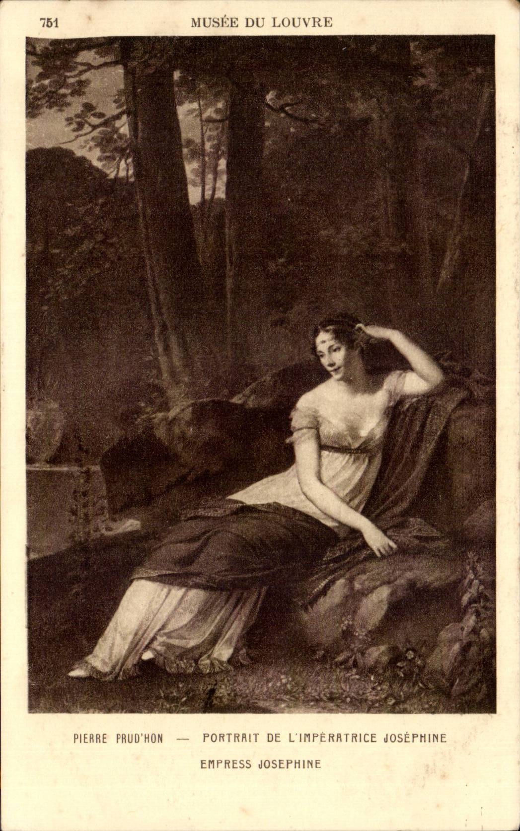 CPA Musee du Louvre Paris Pierre Prud'hon Portrait de l'imperatrice Josephine