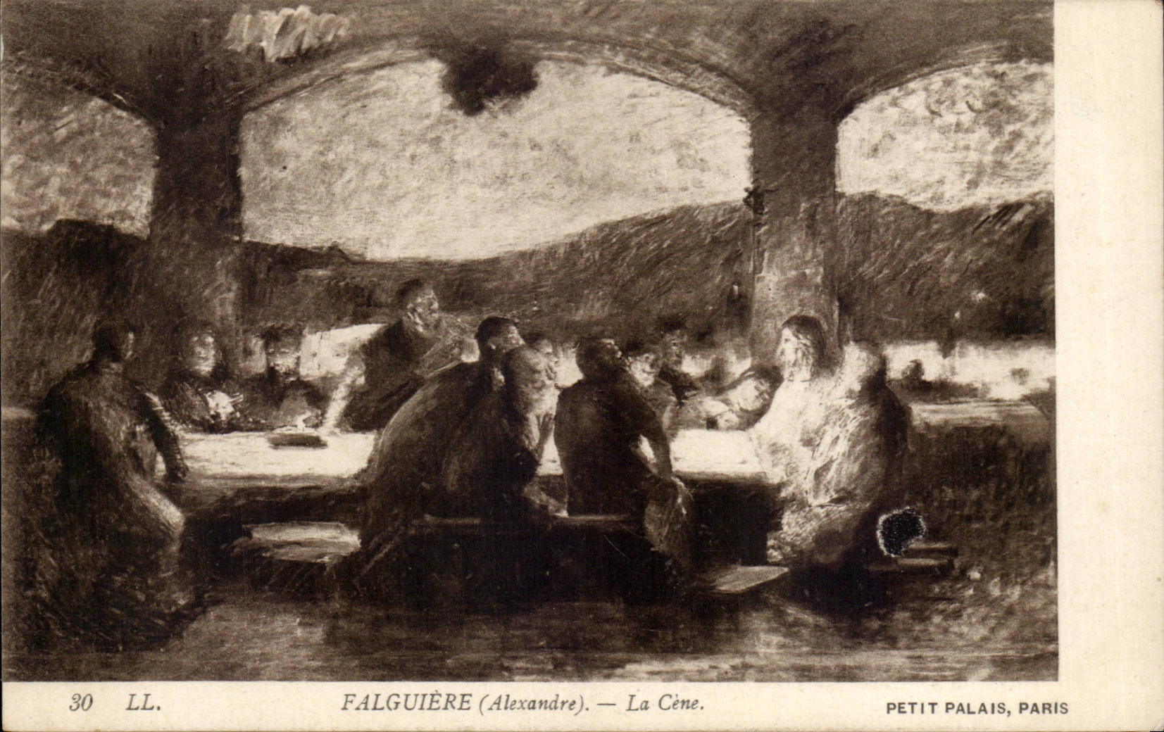 CPA Falguiere La Cene Petit Palais Paris