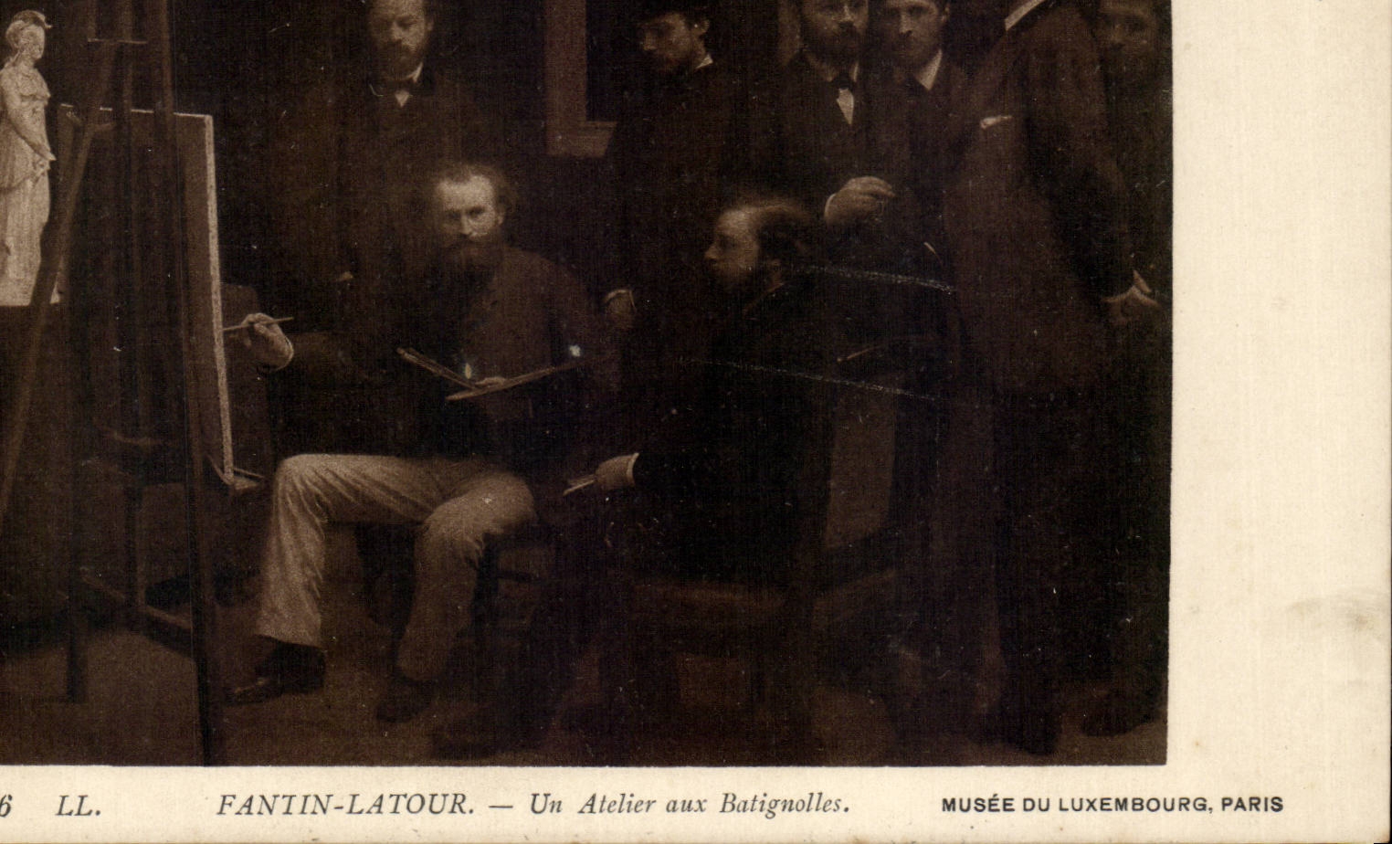 CPA Musee du Luxembourg Paris Fantin Latour Un atelier aux Batignolles