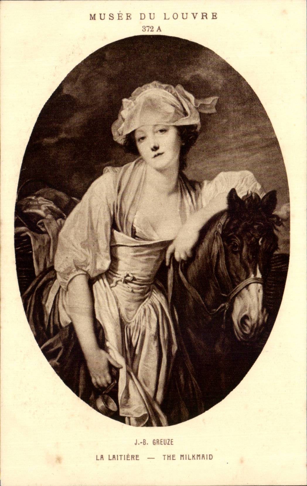 CPA Musee du Louvre Paris Greuze La laitiere