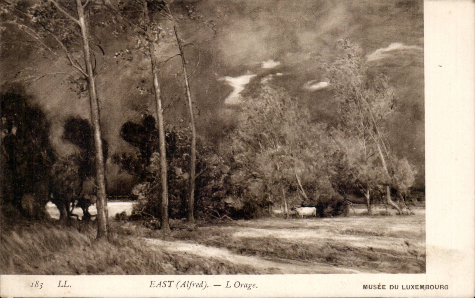CPA East Alfred the storm Museum of Luxembourg Paris