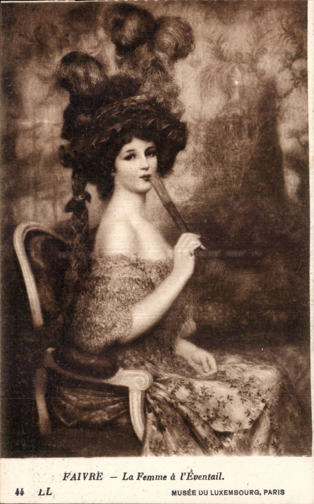 CPA Museum of Luxembourg Paris FAivre the woman with the Range range