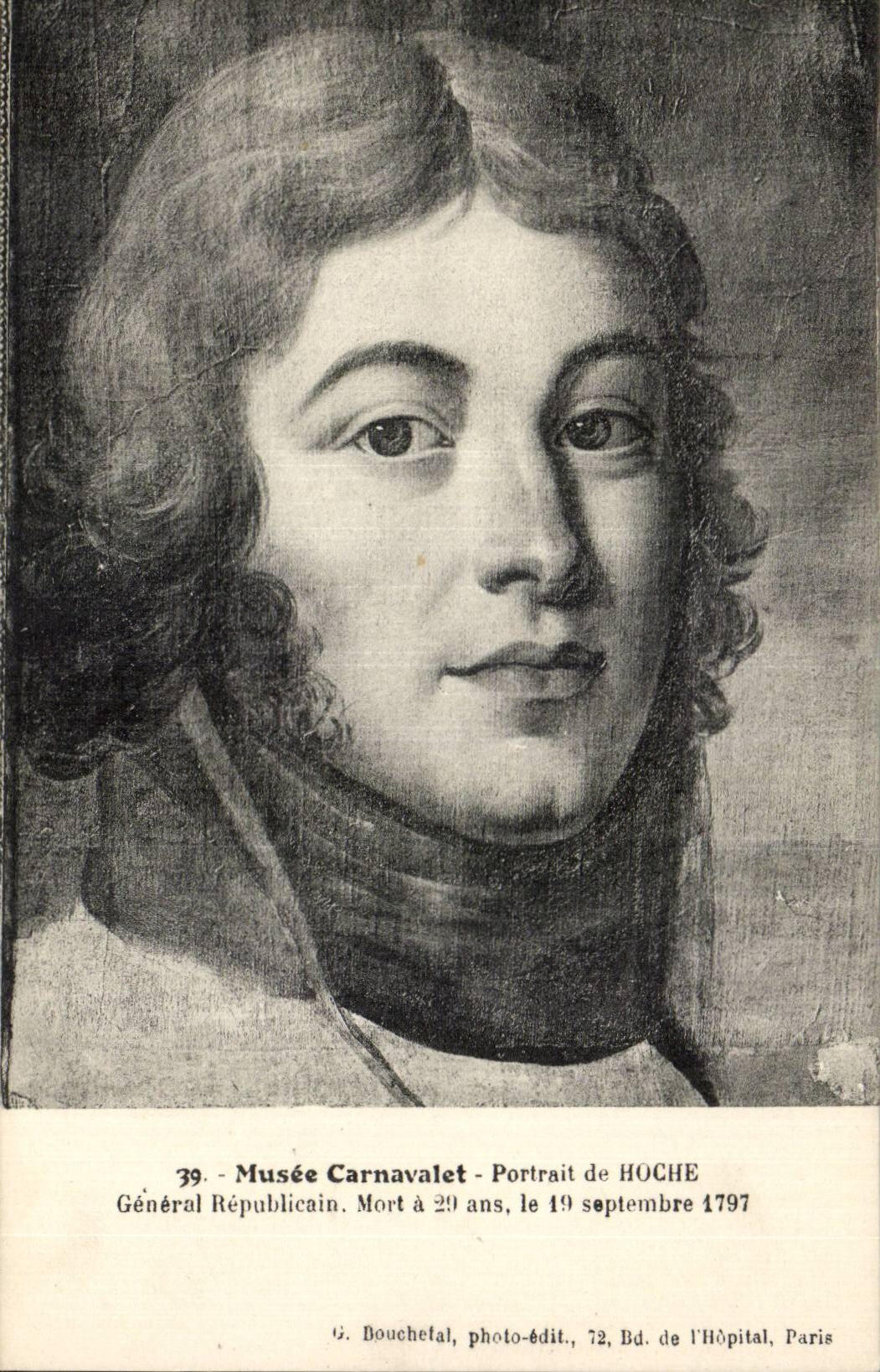 CPA Paris Musee Carnavalet Portrait of Notch General republican dead is 29 years old the Militaria on September 19th  1797