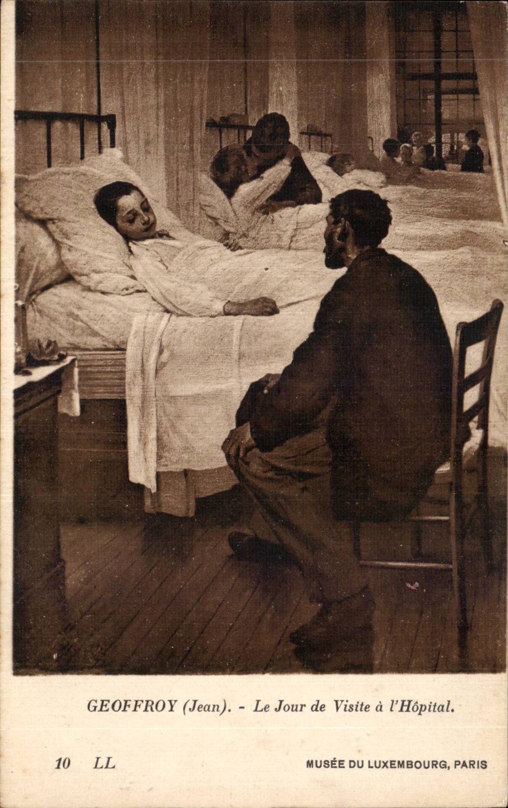 CPA Paris Museum of Luxembourg Geoffroy Le day of the visit at the hospital