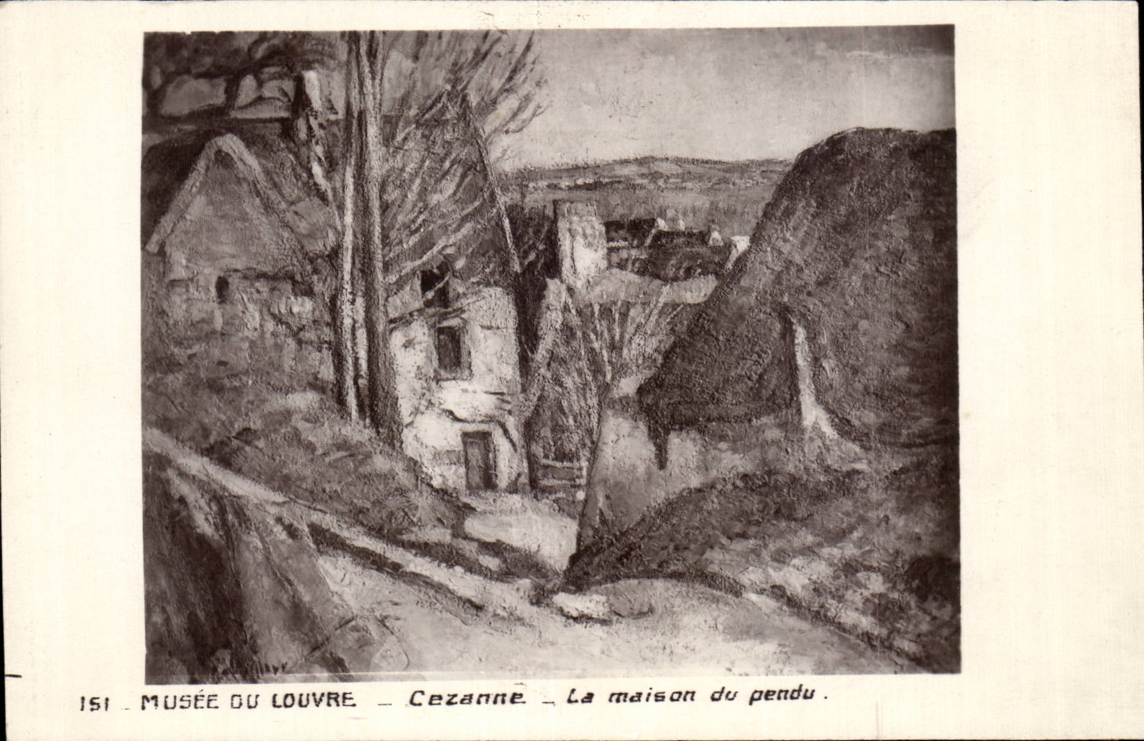 CPA Paris Museum of Louvre Cezanne the house of hung