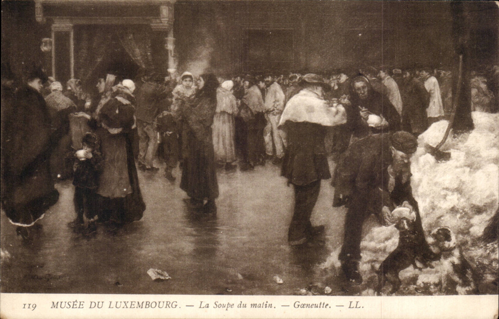 CPA Paris Museum of Luxembourg the soup of the morning