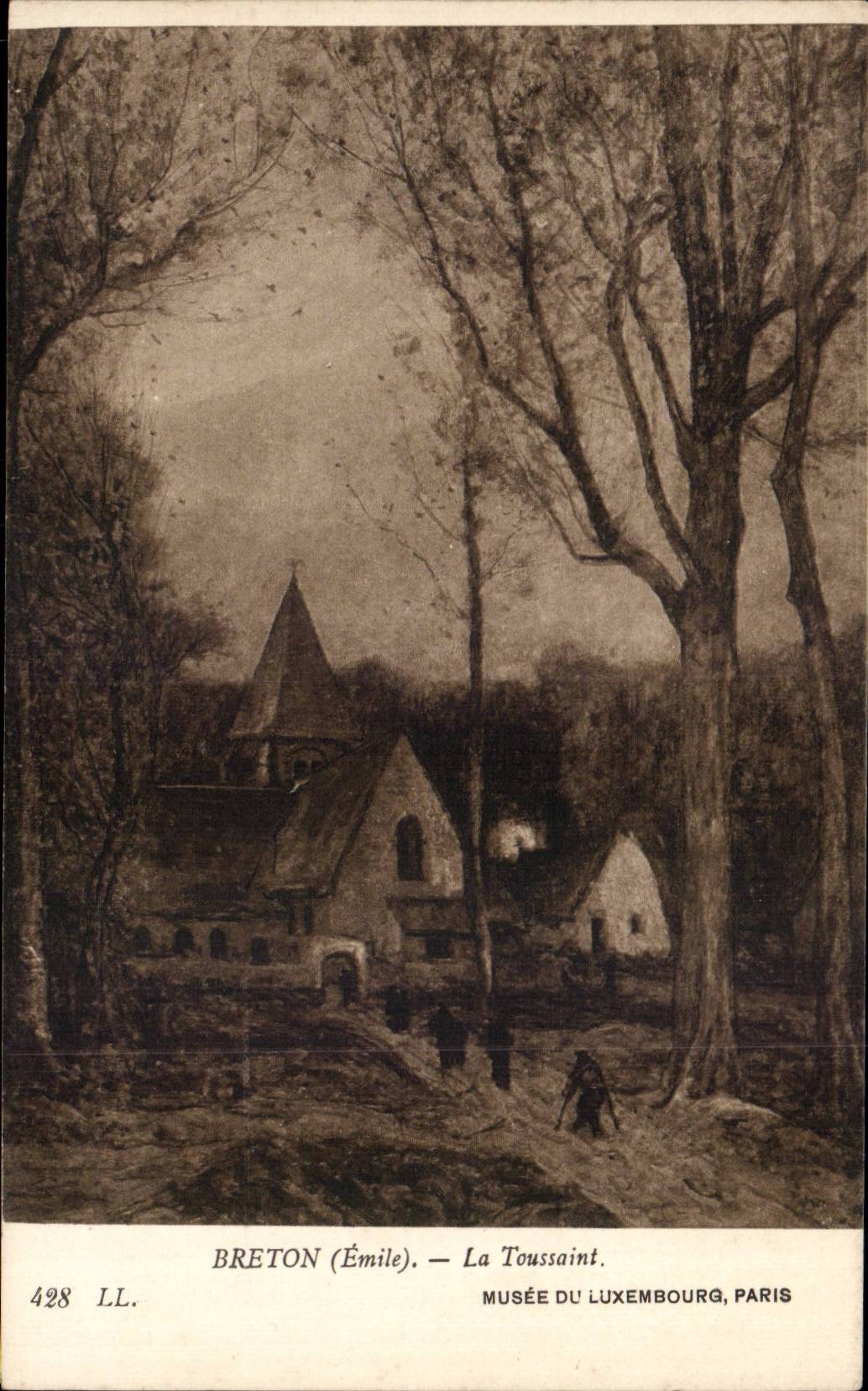 CPA Paris Museum of Breton Luxembourg All Saints' day