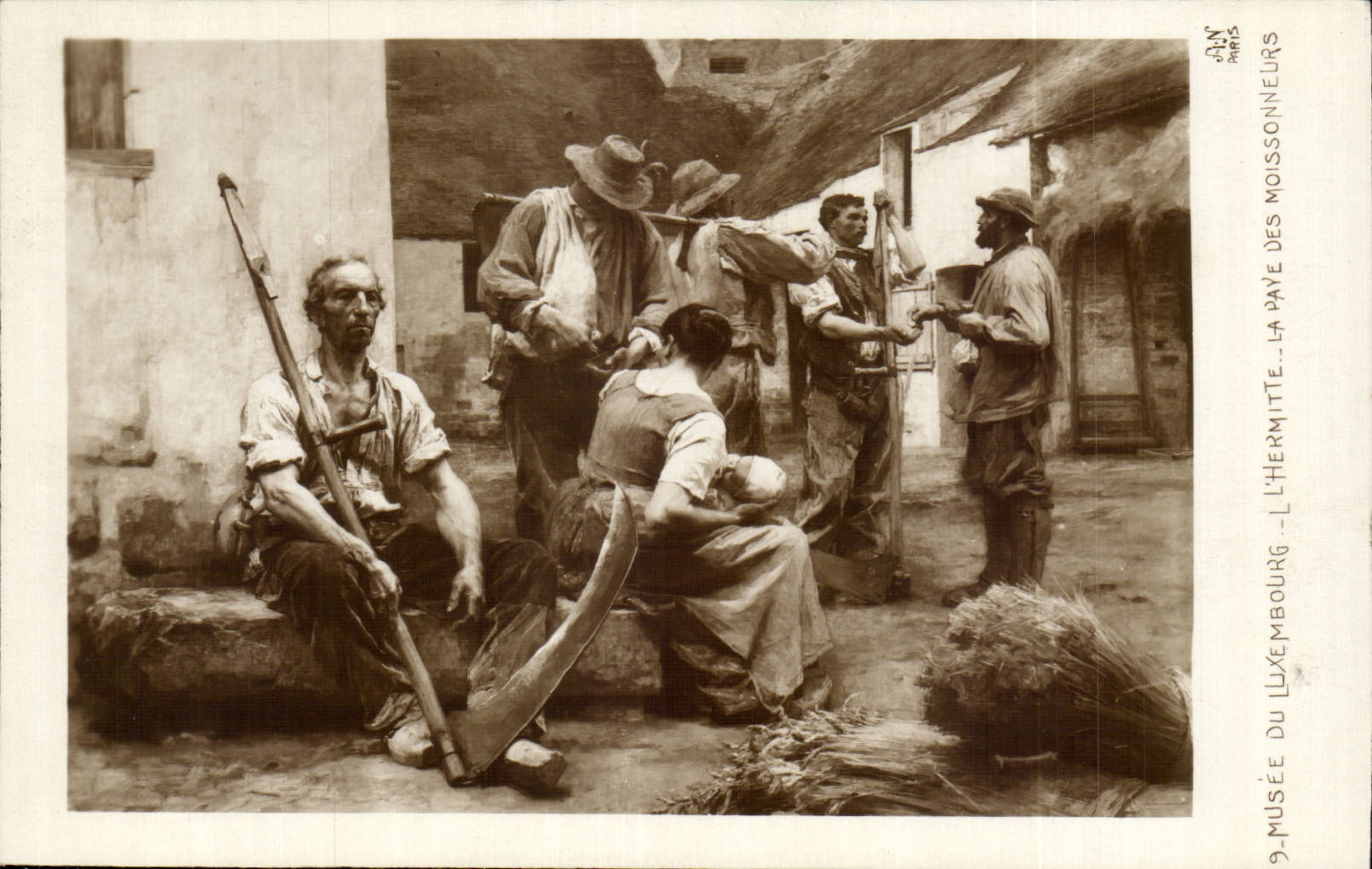 CPA Paris Museum of Luxembourg the hermitte the pay of the harvesters