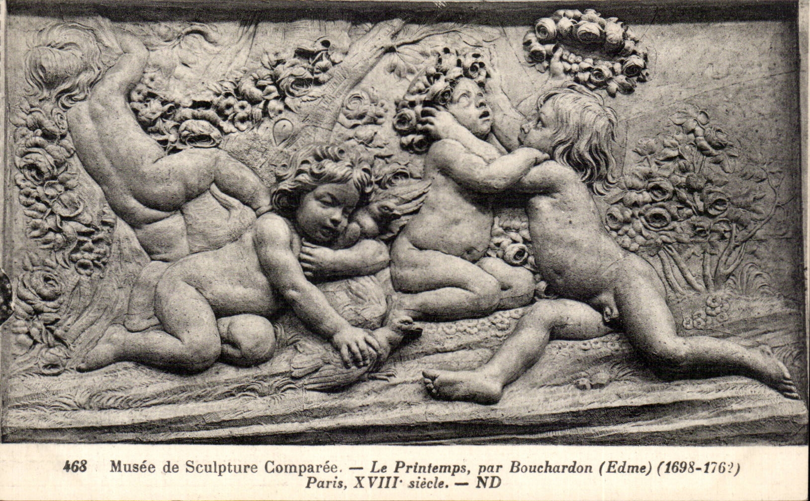 Museo de CPA del resorte del comparee de la escultura de Bouchardon Edme 1698 1762