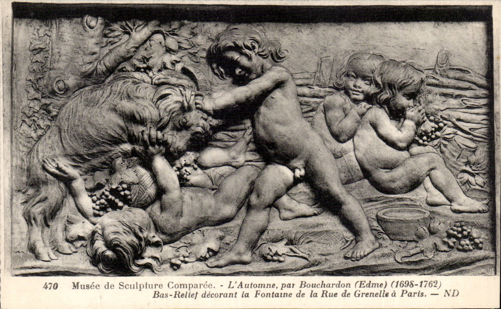 Museo de CPA del comparee de la escultura el otono de Bouchardon Edme 1698 1762
