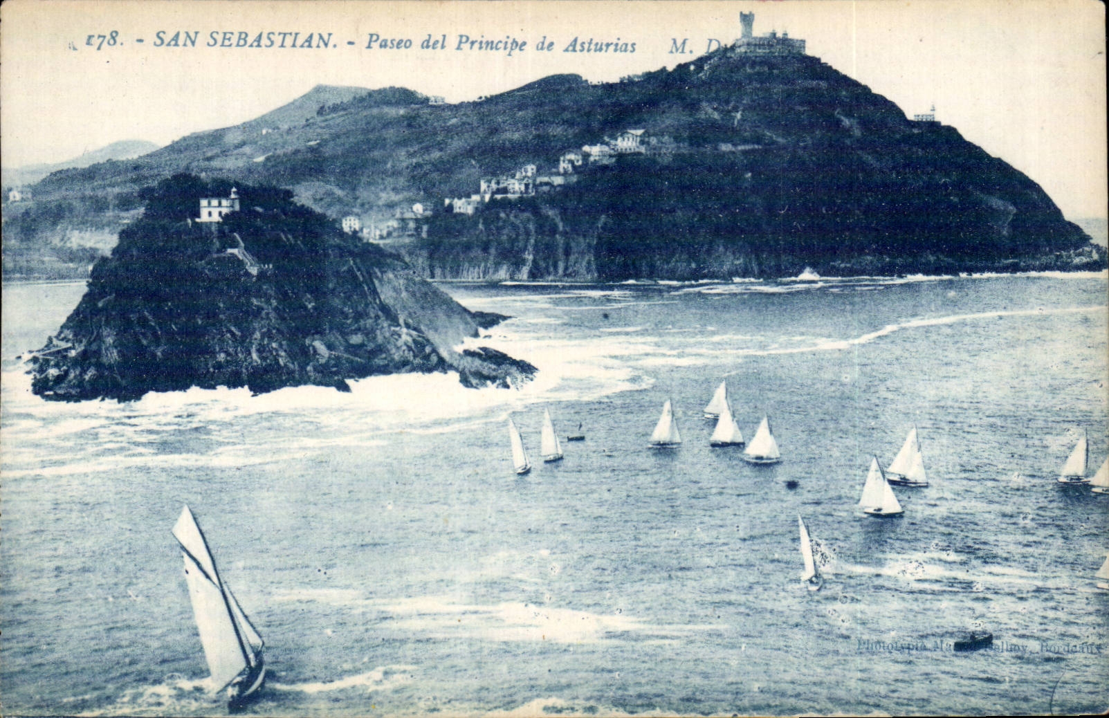 Principio de CPSM Espana Espana Espana San Sebastian Paseo LED de Asturias