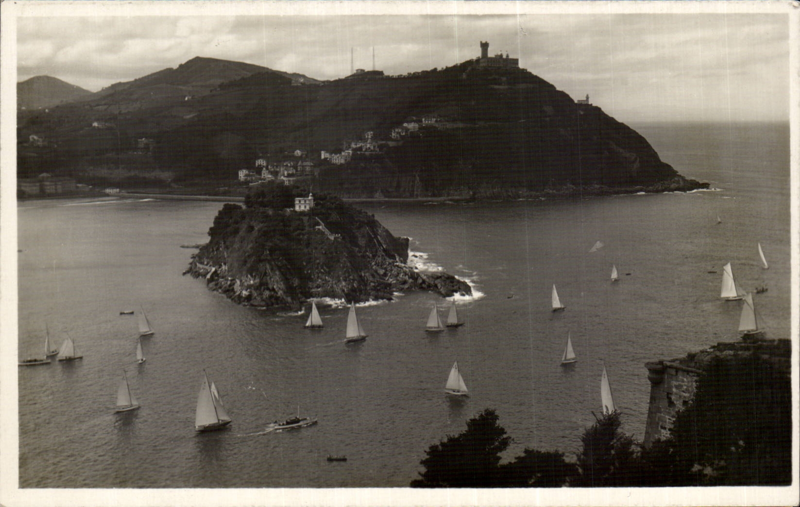 EL Monte Urgull del desde de CPA Espana Espana Espana San Sebastian Vista