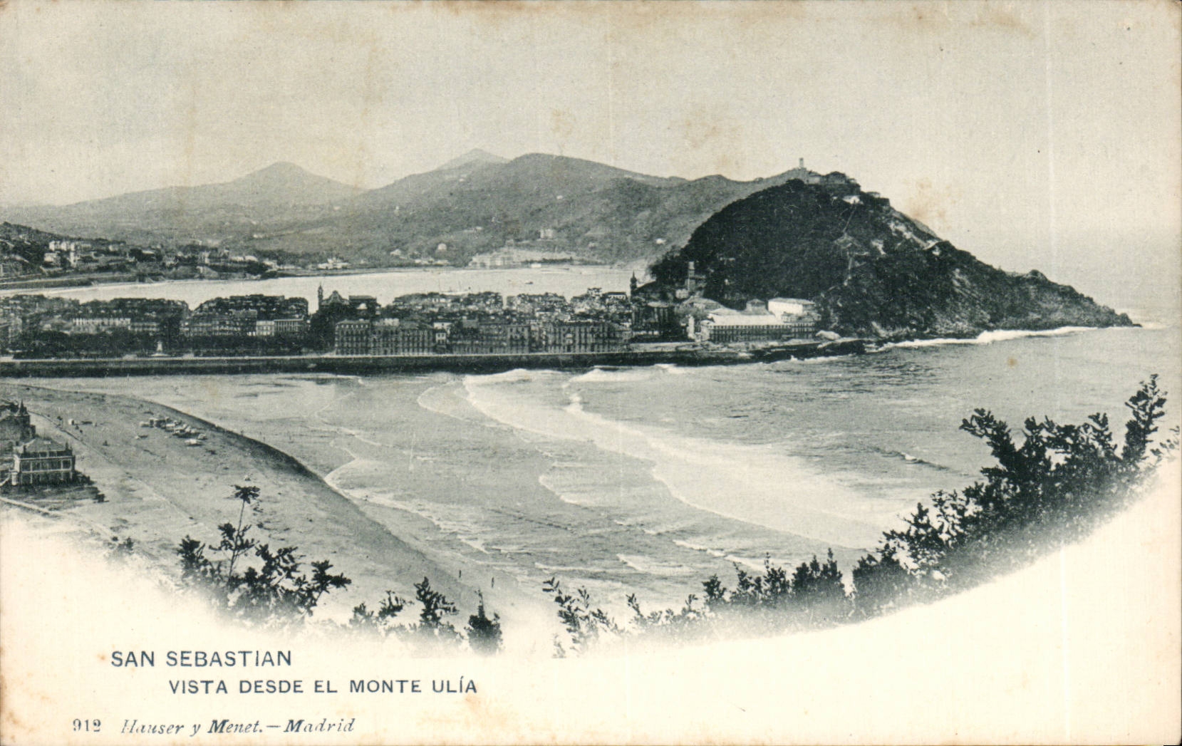 CPSM Spain Espana Spain San Sebastian Vista Desde el Monte Ulia