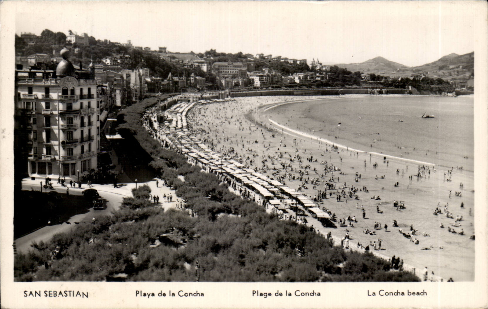 CPA Espana Espana Espana San Sebastian Playa del Concha