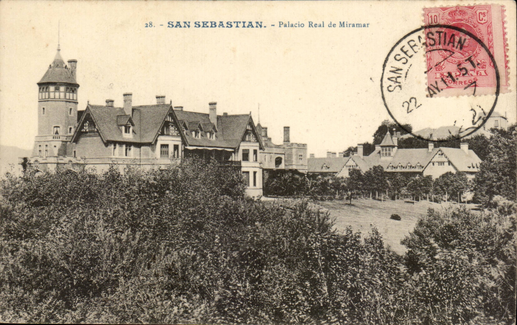 CPA Espana Espana Espana San Sebastian Palacio de verdadero Miramar