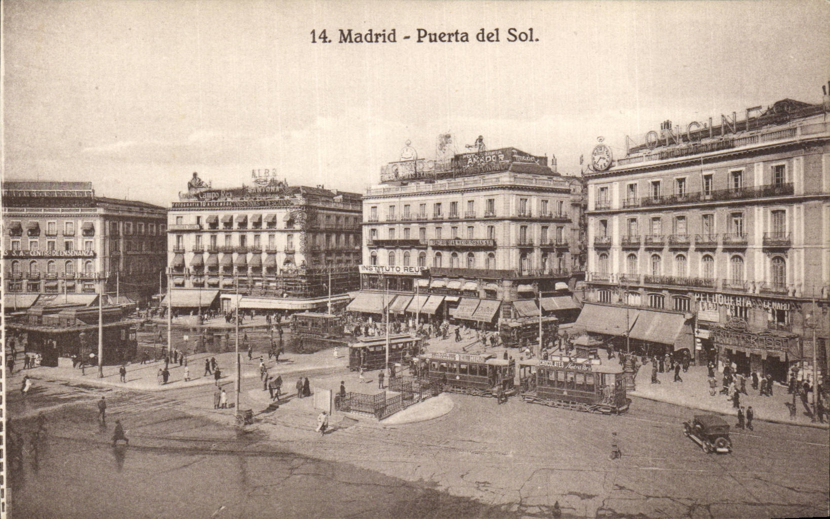 CPA Spain Spain Espana Madrid Carried LED ground