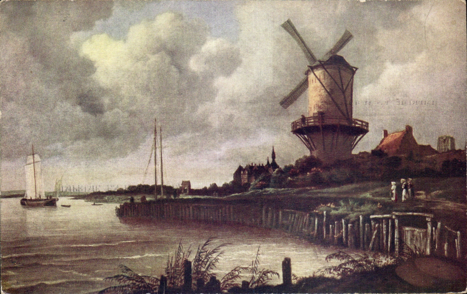 CPA National museum Jacob van Ruysdael Le mill close to Wijk bij Duurstede