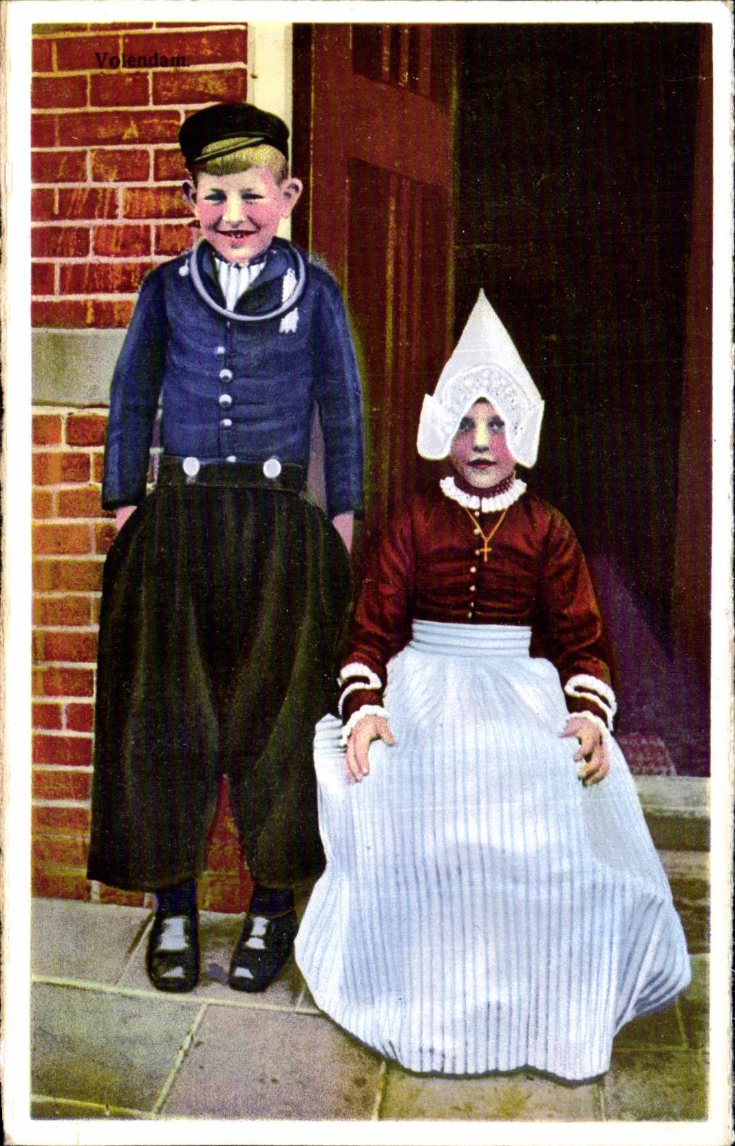 Nederland - Holland - the Netherlands - Folklore - Children - meid - jonge - - Kind - CPA