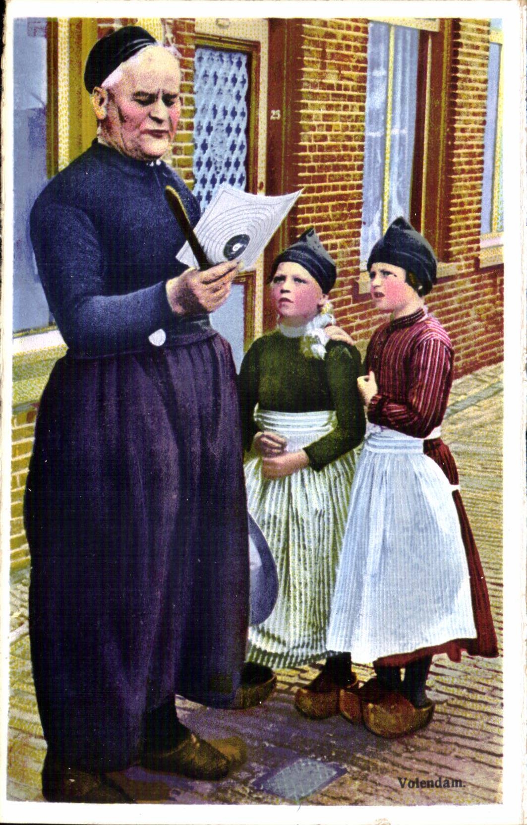 Nederland - Holland - the Netherlands - Folklore - Children - Kind - meid - CPA