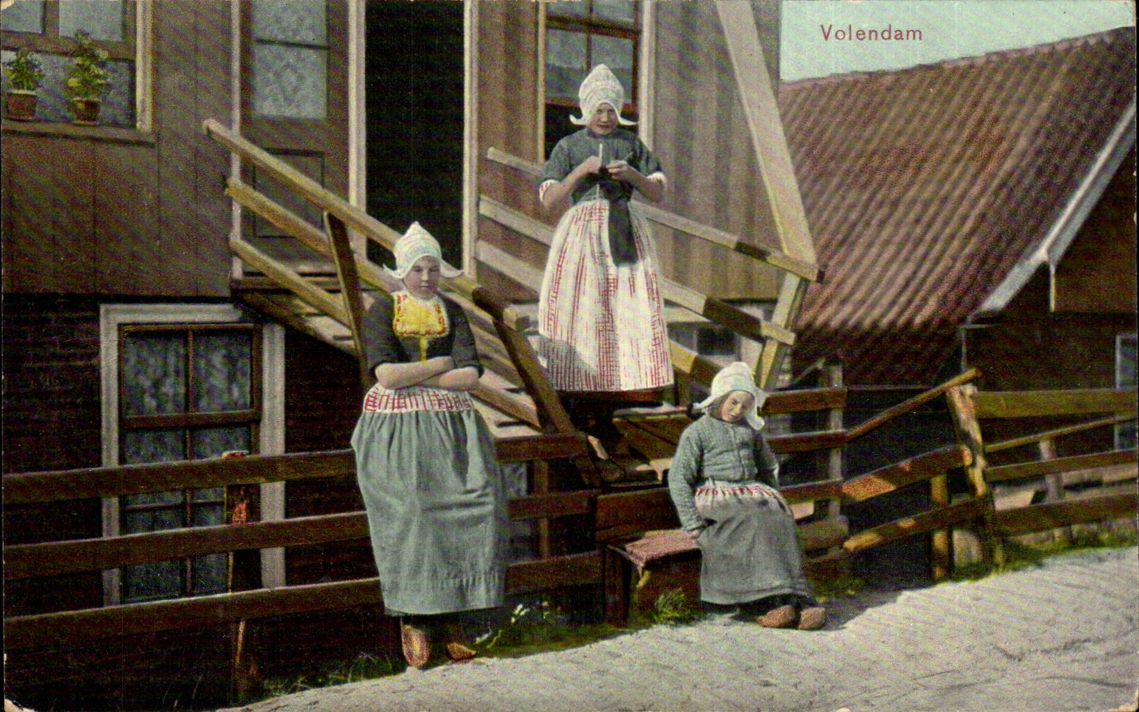 Nederland - Holland - the Netherlands - Volendam - kind - meid - Folklore - Costumes - CPA