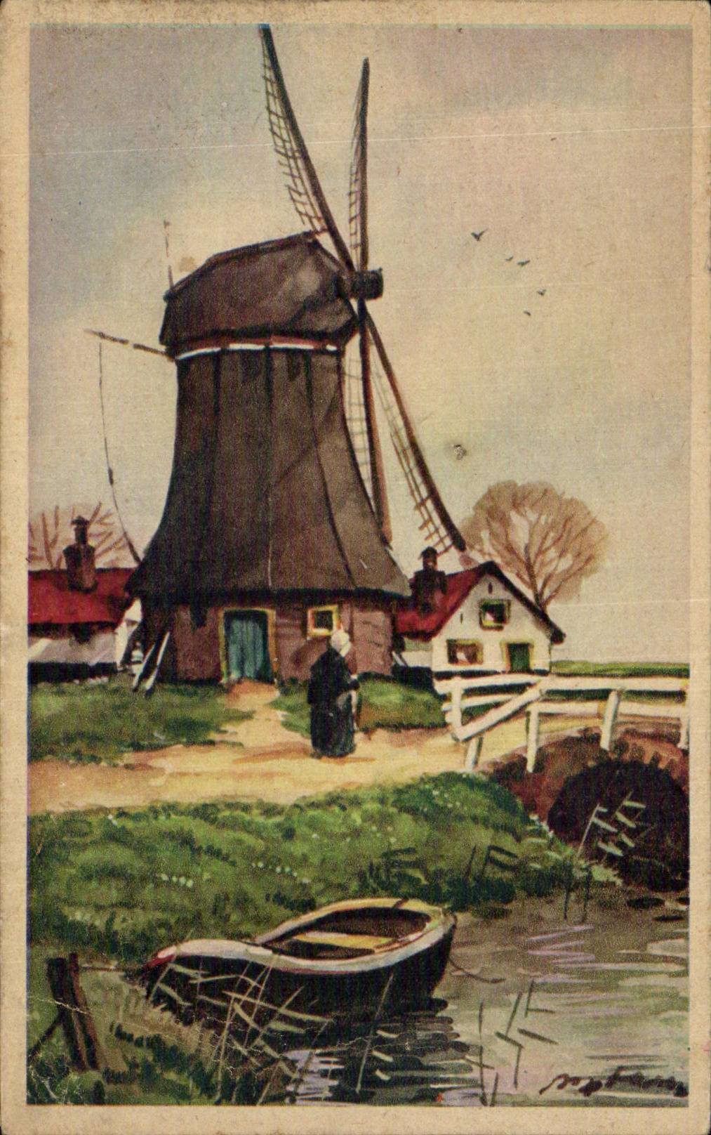 Nederland - Holland - Pays Bas - moulin - windmill - windmolen - CPA 