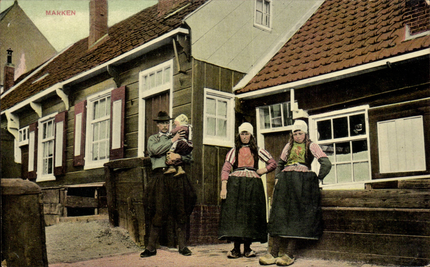 CPA the Netherlands Marken Folklore Costume