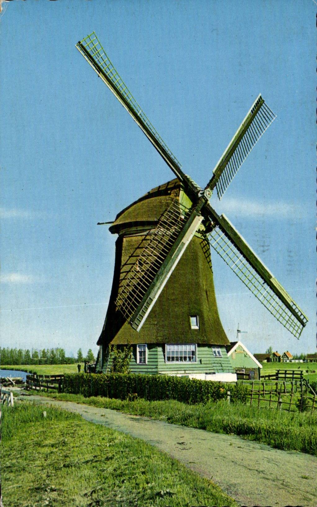 CPA Pays Bas Hollandse Molen Windmill
