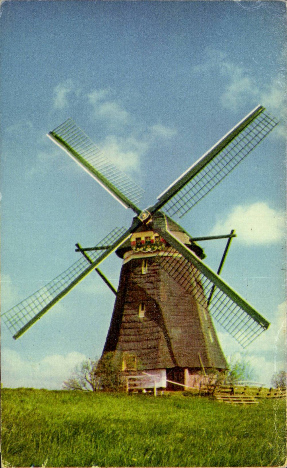 CPA the Netherlands Hollandse Molen Windmill Windmill