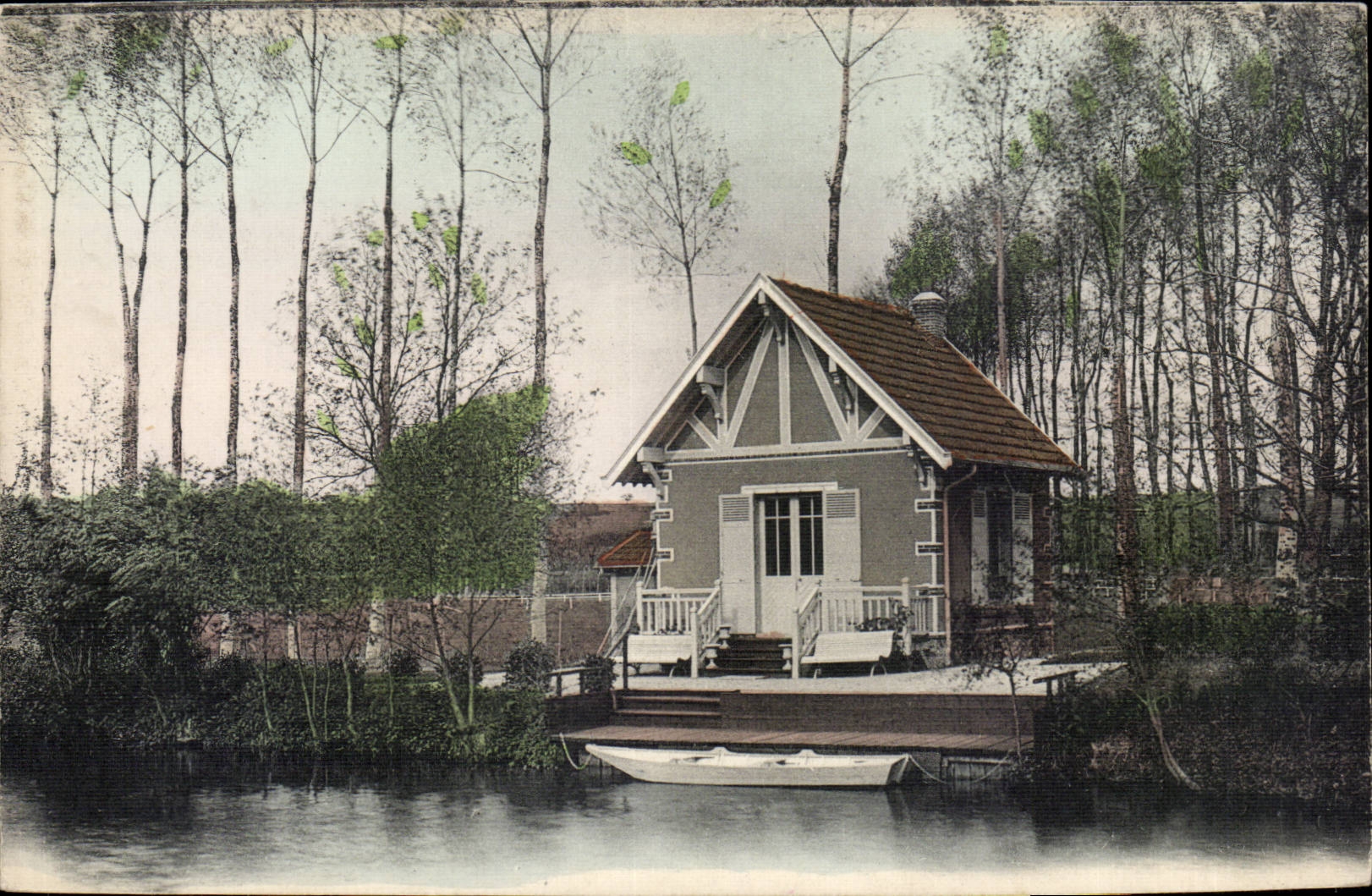 CPA the Netherlands House at the edge of a canal