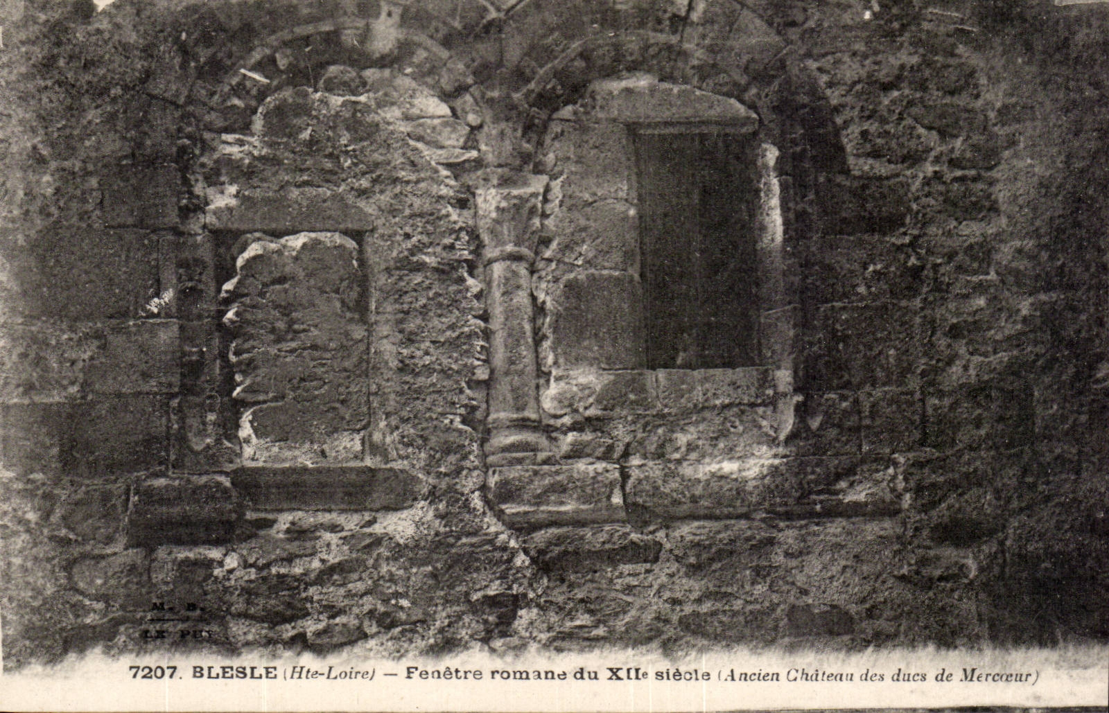 CPA Bresle Fenestrates Romance 12th Old castle of the dukes of Mercoeur