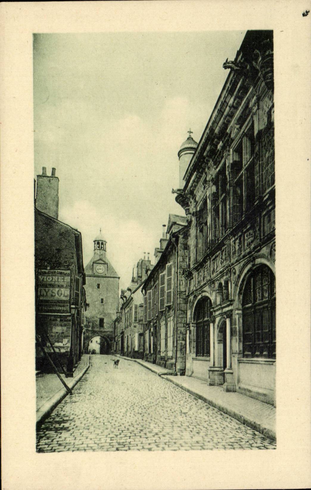 CPA Beaugency the town hall and the tower of the clock