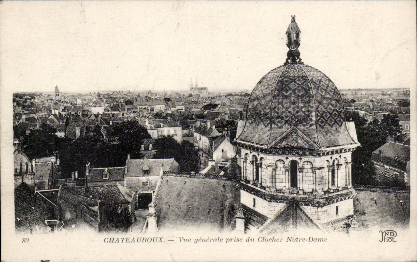 CPA Chateauroux View taken of the bell-tower Our Lady