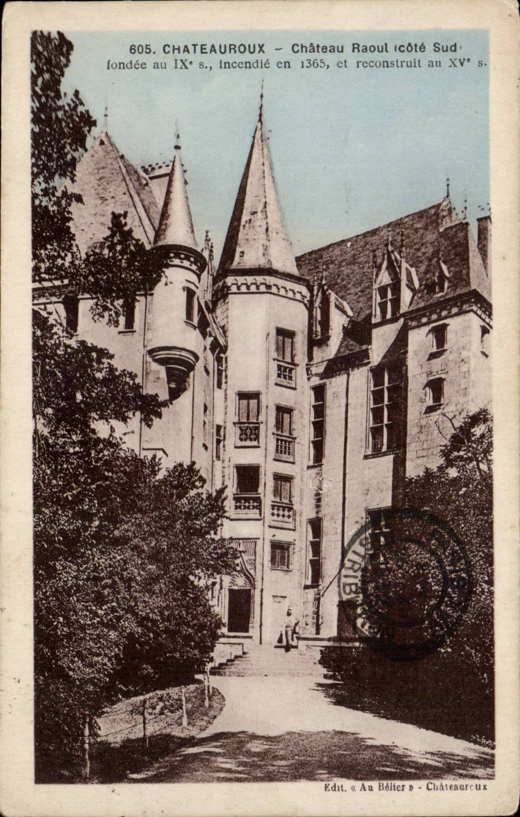 CPA Chateauroux Le castle Raoul NR